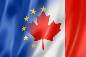 EU and Canada flag